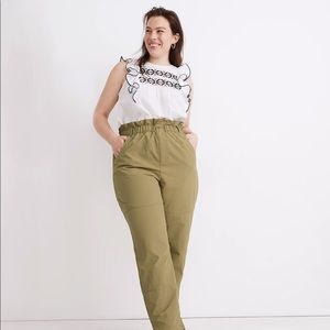 Madewell Ripstop Pull-On Paperbag Pants Size Large - image 1